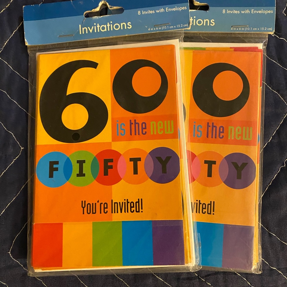60 is the new FIFTY. You’re invited! Invitations